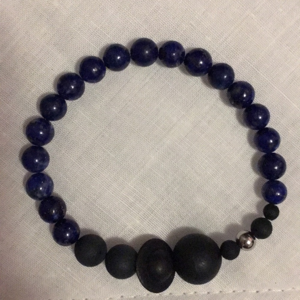 Lapis Lazuli Beaded Bracelet
